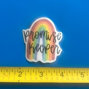 ⚪️ “ Promise Keeper” Bible Verse Biblical Vinyl Sticker Decal